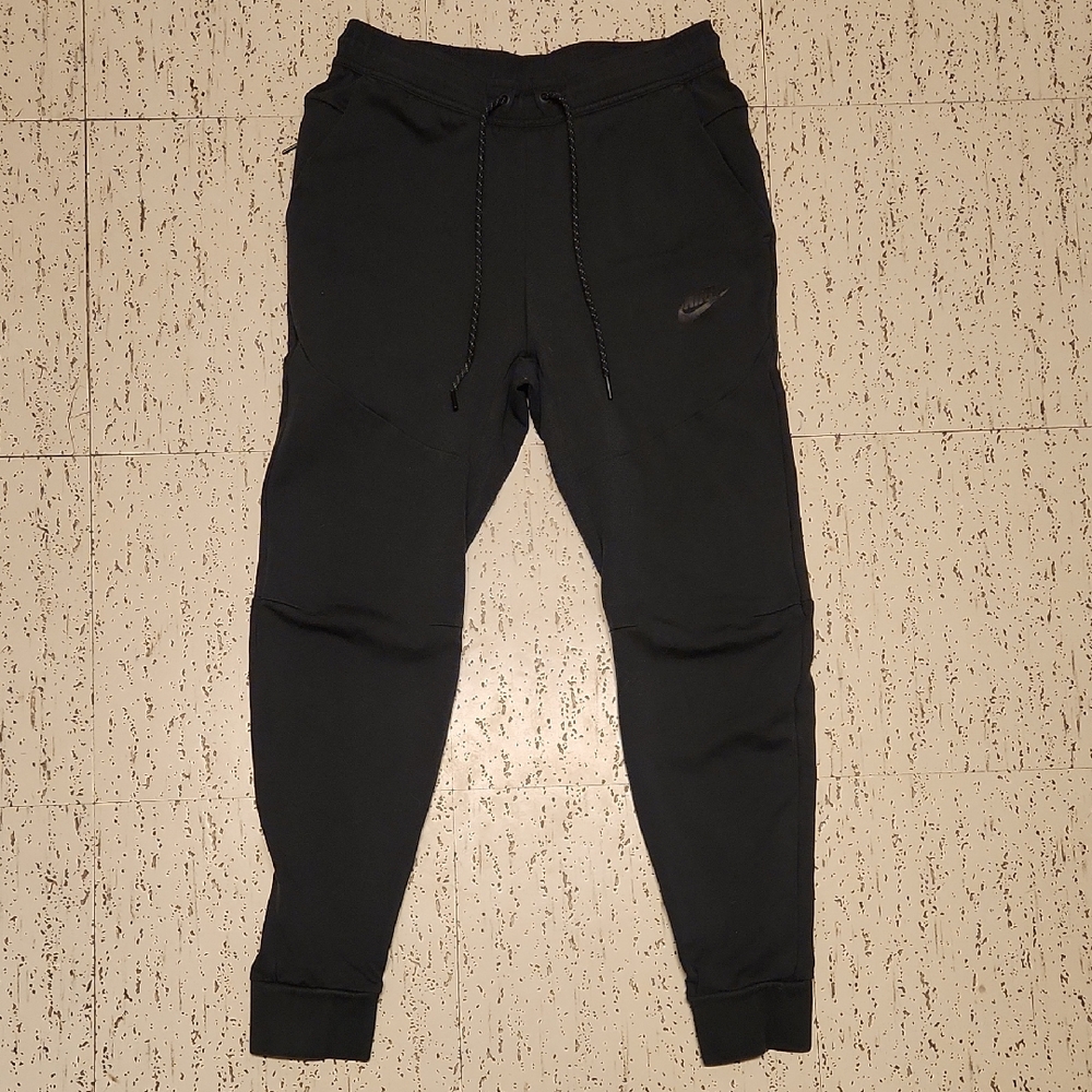 Nike Tech Black Activewear Tapered Jogger Sweat Pants